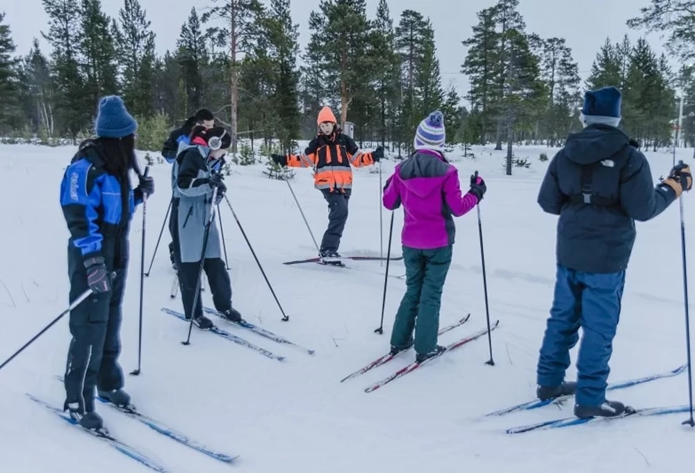 Skiing wie ein Finne